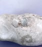 Fine silver leaf stud earrings - Image 4