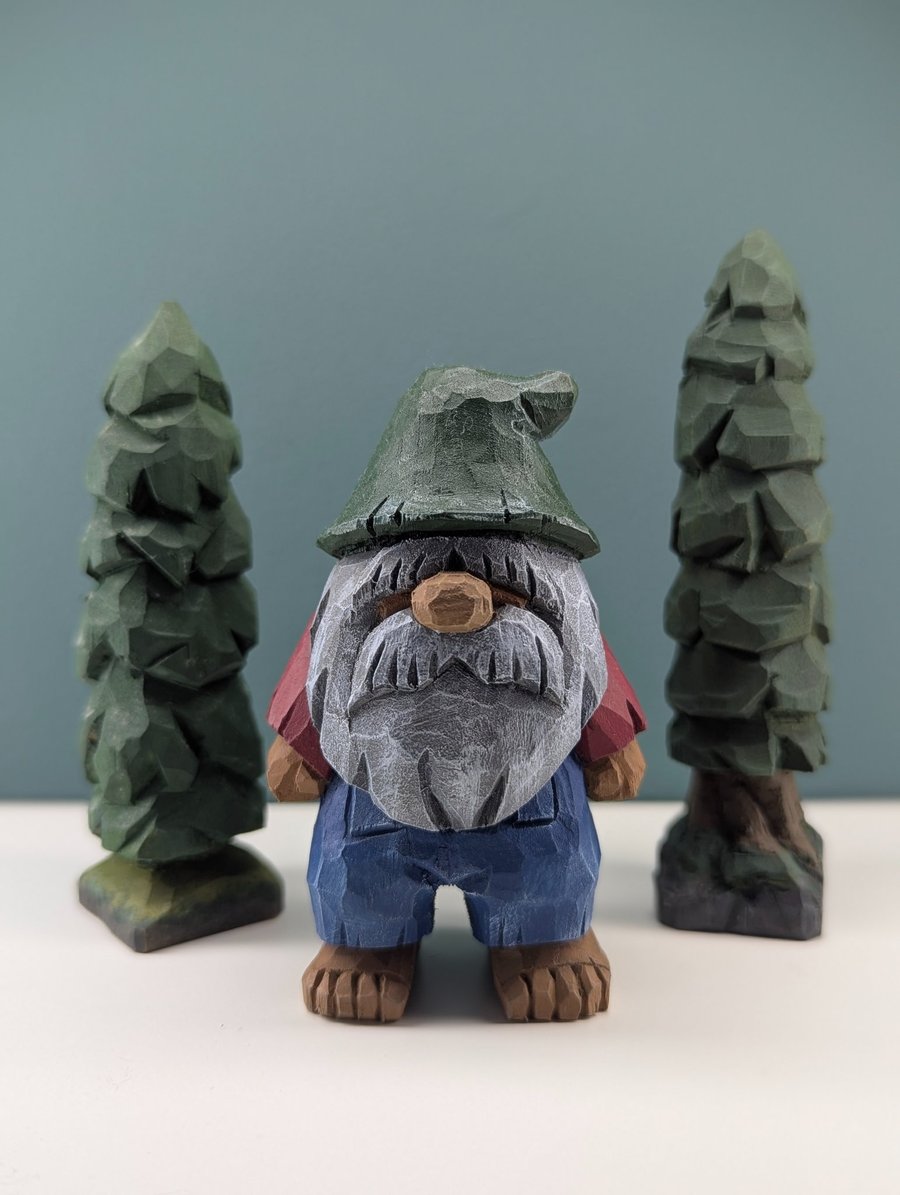 Hand Carved, Ole Grandpa In The Woods