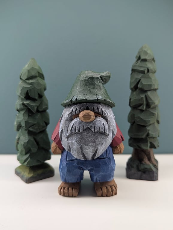 Hand Carved, Ole Grandpa In The Woods