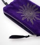 Purple Sun velvet zip-up pouch - Image 3