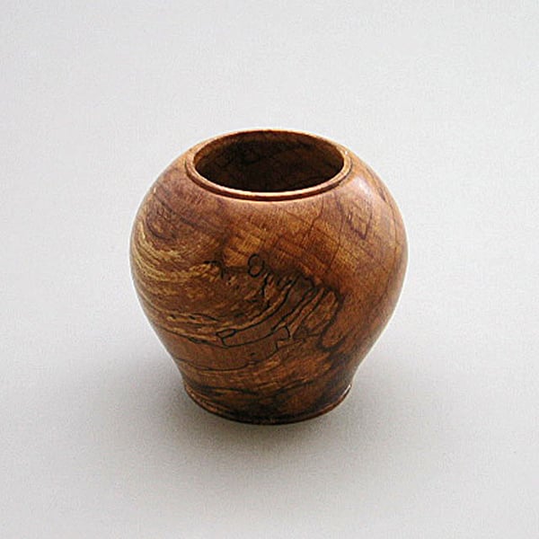 Spalted beech pot