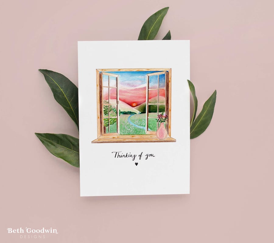 Thinking of You Card - Sunset Sympathy, Sorry for your Loss, Bereavement Cards
