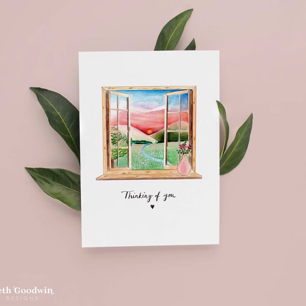 Thinking of You Card - Sunset Sympathy, Sorry for your Loss, Bereavement Cards