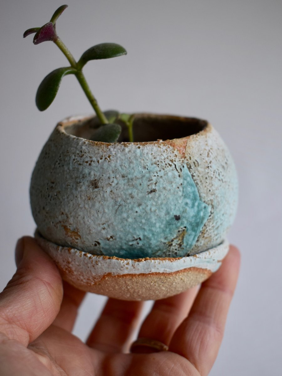 Ceramic Pebble Planter 