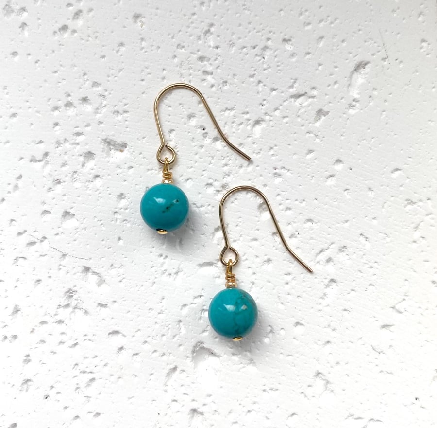 Maya Drop Earrings - Turquoise