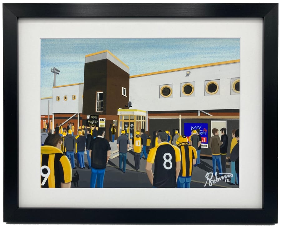 East Fife F.C, Bayview Stadium, High Quality Framed Football Art Print.