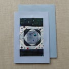 Individually Hand Crafted Textile Christmas Blank Card