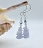 Blue Lace Agate & Crystal Earrings, Birthday, Thank You, Jewellery Gifts for Her - Image 6