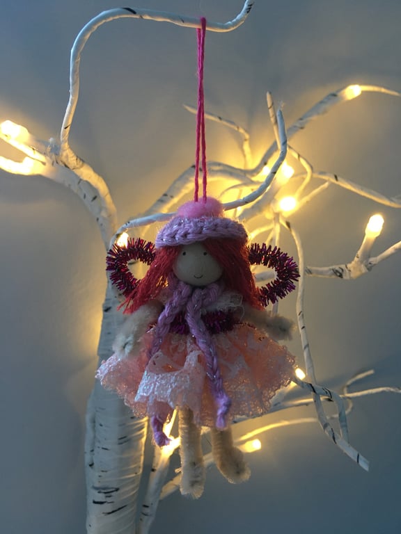 Tiny Winter Fairy Christmas Tree Decorations 