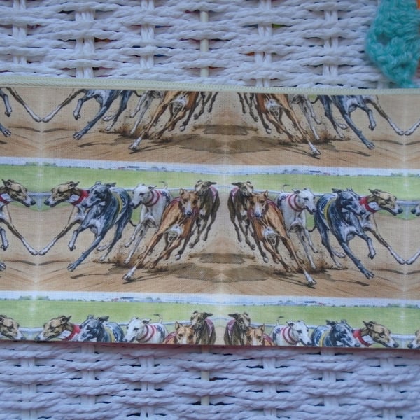 Whippet Greyhounds Pencil Case or Small Make Up Bag 