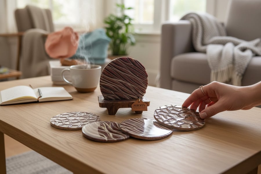 handcrafted coasters