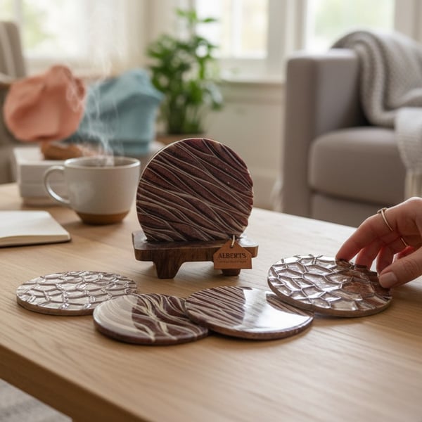 handcrafted coasters