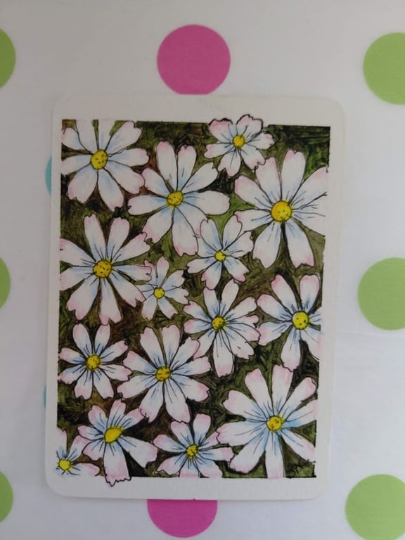 Daisy Field - Original ACEO art
