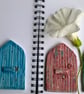 Green Ceramic Fairy Door - Image 5