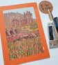 Eilean Donan Castle, Scotland original art, small landscape drawing - Image 8