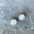 9ct Gold Ivory Irregular Freshwater Pearl Charms 