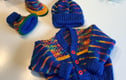 CUTIE BABY  HATS AND MITTENS