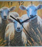 sheep wall clock ewe ,lamb clock,farming - Image 4