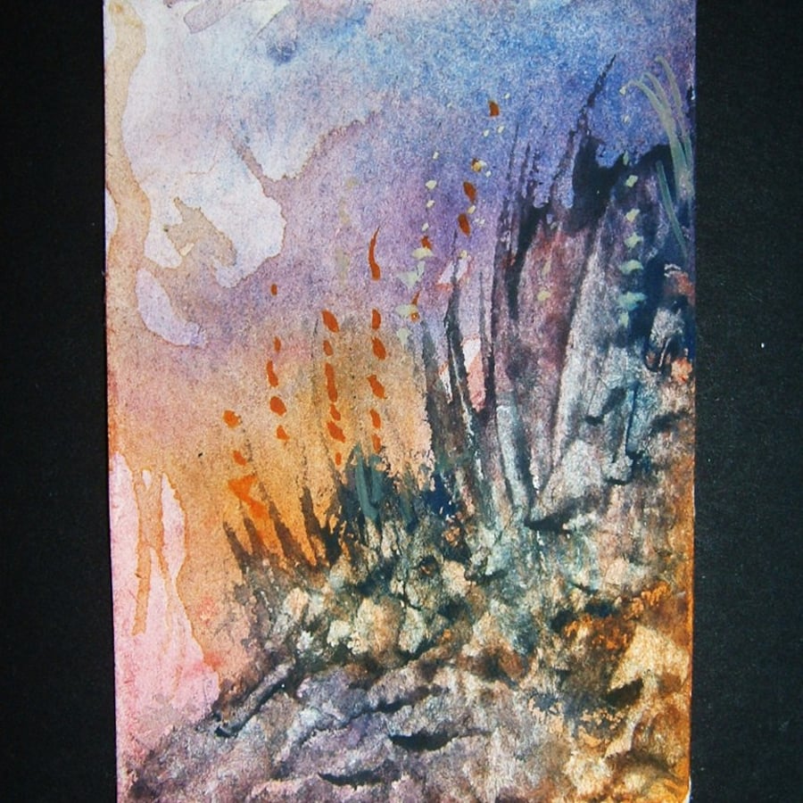 fantasy impressionist aceo art painting  ref 173