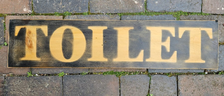 Large ' Toilet ' Sign