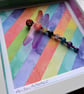 Rainbow Reflections Beaded Dragonfly Box Frame - Image 2