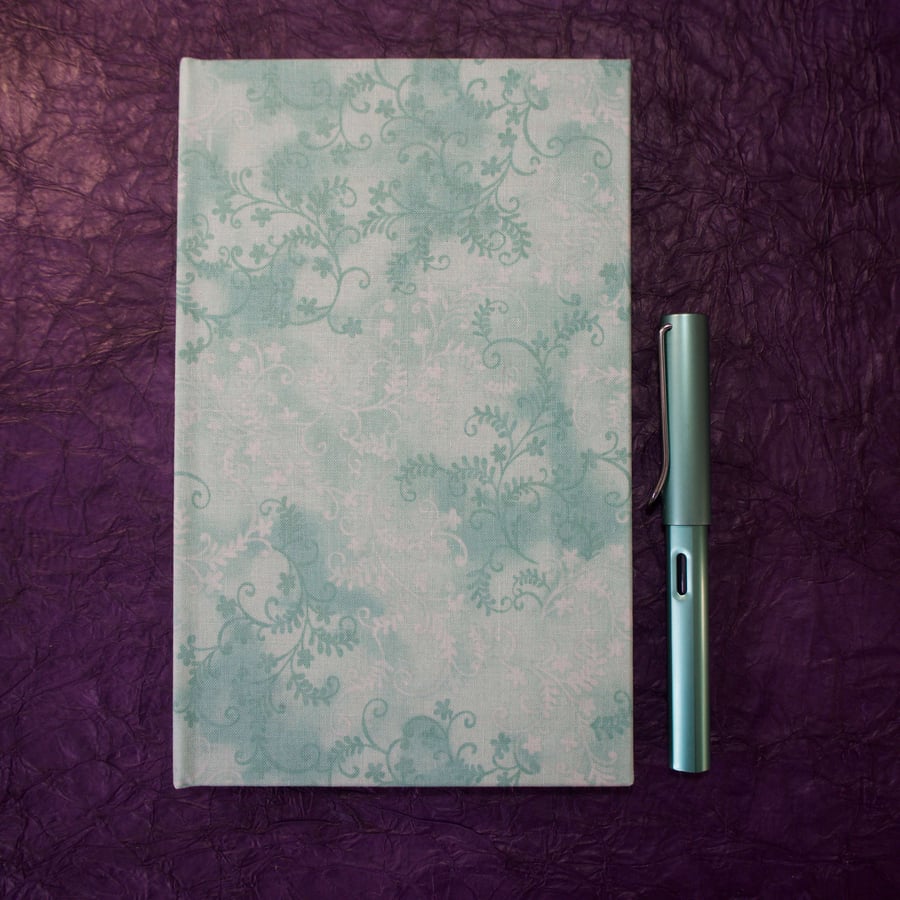 Narrow Lined Notebook with green vine cover
