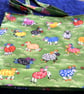 Multi coloured sheep fabric bag - Image 1