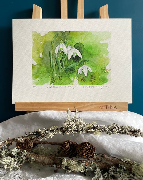 'And thus the Snowdrop' Limited Edition giclée print