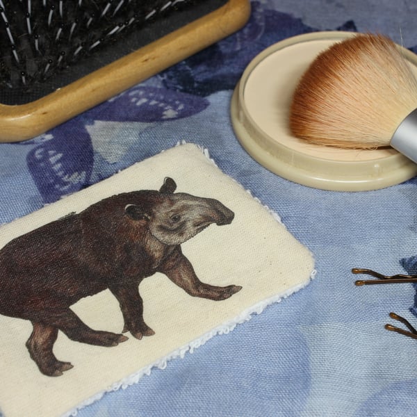 SALE ITEM - Tapir Washable & Reusable Eco Fabric Animal Face Wipe 