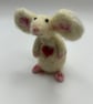 Needle felted mouse 4" high