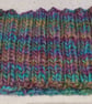 Hand Knitted pure wool chunky Headband M multi green - Image 6