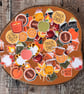 Autumn Halloween Stickers: Cosy Journal Scrapbook Stickers