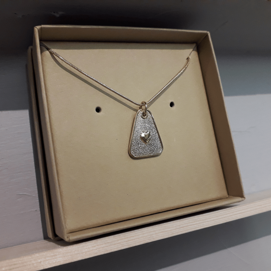 Wonky Heart - Gold-Plated Pendant