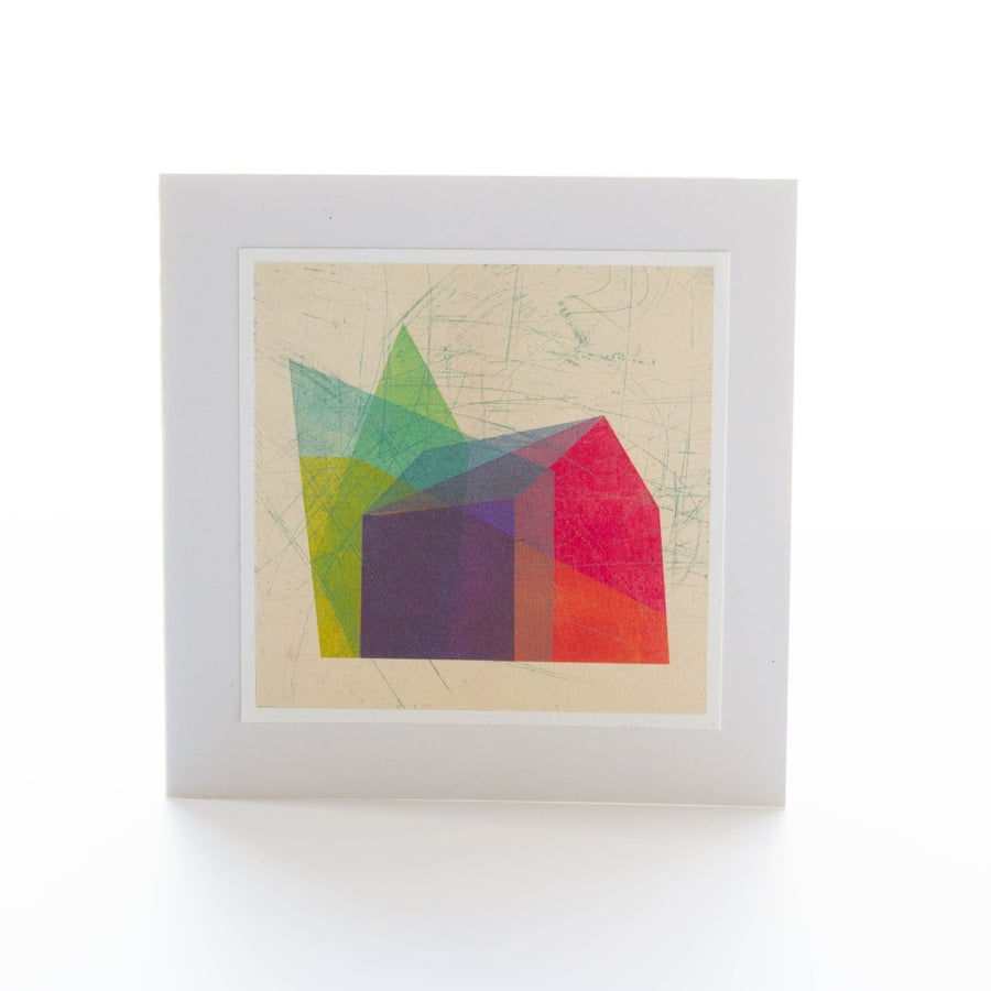 Geometric handmade card