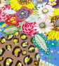 Sunflowers in Leopard Print Vase - Image 2