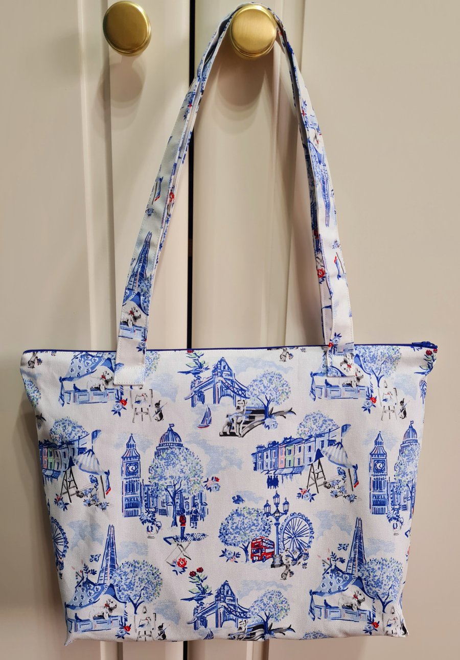 Handbag made in Cath Kidston London Toile fabric - Folksy
