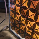 Chestnut Circle Square Kaleidoscopic Leaf Pane
