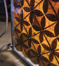 Chestnut Circle Square Kaleidoscopic Leaf Pane - Image 1