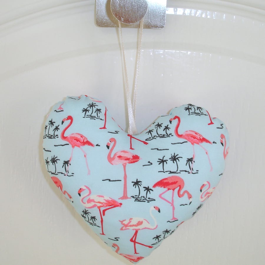 Flamingo Hanging Heart
