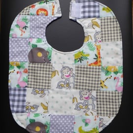 Safari Animals Themed Bib