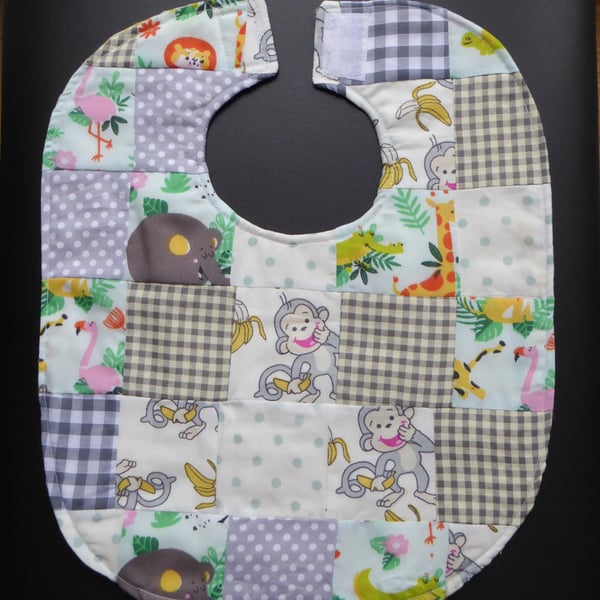 Safari Animals Themed Bib