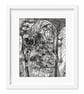 Church scene (after Antonello da Messina), etching on paper, signed and numbered
