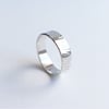Sterling silver meadow band ring
