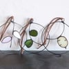 Three Tiny Stained Glass Hanging Wreaths (Your Choice), Box Set, Letterbox Gift