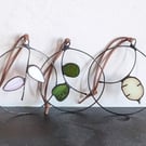 Three Tiny Stained Glass Hanging Wreaths (Your Choice), Box Set, Letterbox Gift