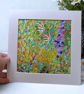 Wildflower acrylic painting - impasto - letterbox gift - mounted - semi abstract - Image 3