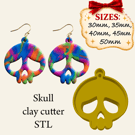 Skull STL clay cutter file for 3d printing
