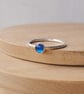 Lab Sapphire Double Ring Set - Image 2