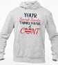 Your Secret Santa Thinks You're A ...Funny Novelty Christmas HOODIE xmas gift - Image 2