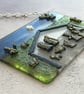 Handmade Fused Glass Nativity Scene Picture or Free Standing Wooden Frame - Image 5